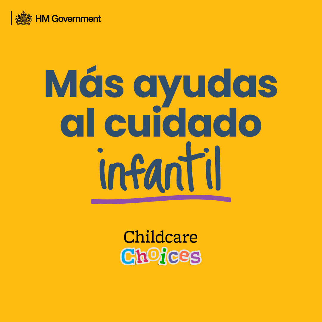 Yellow childcare meta feed graphic 1x1