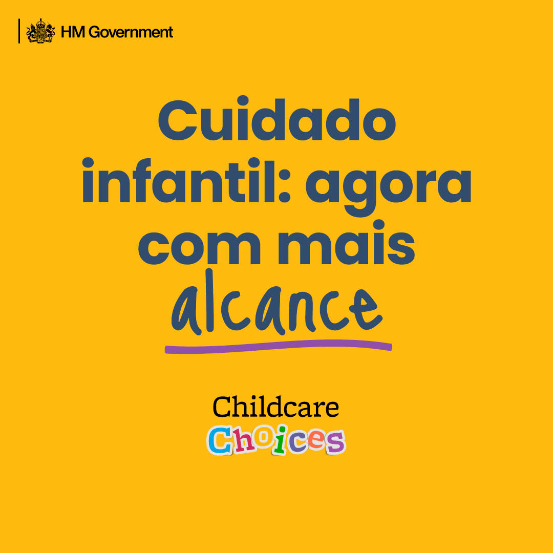 Yellow childcare meta feed graphic 1x1