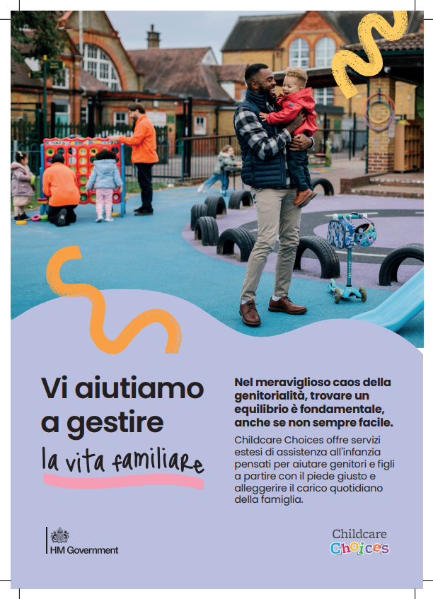 Italian: Childcare Choices printable leaflet