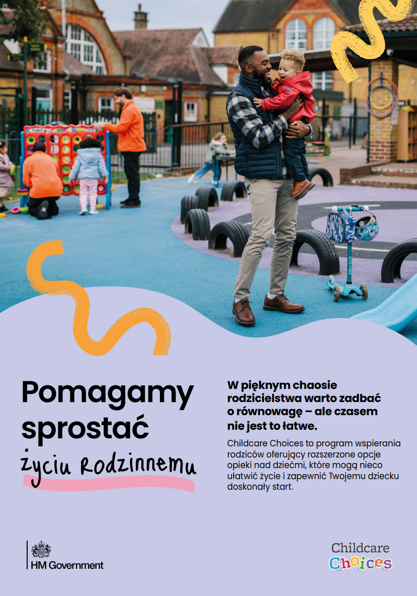 Childcare Choices digital leaflet in Polish