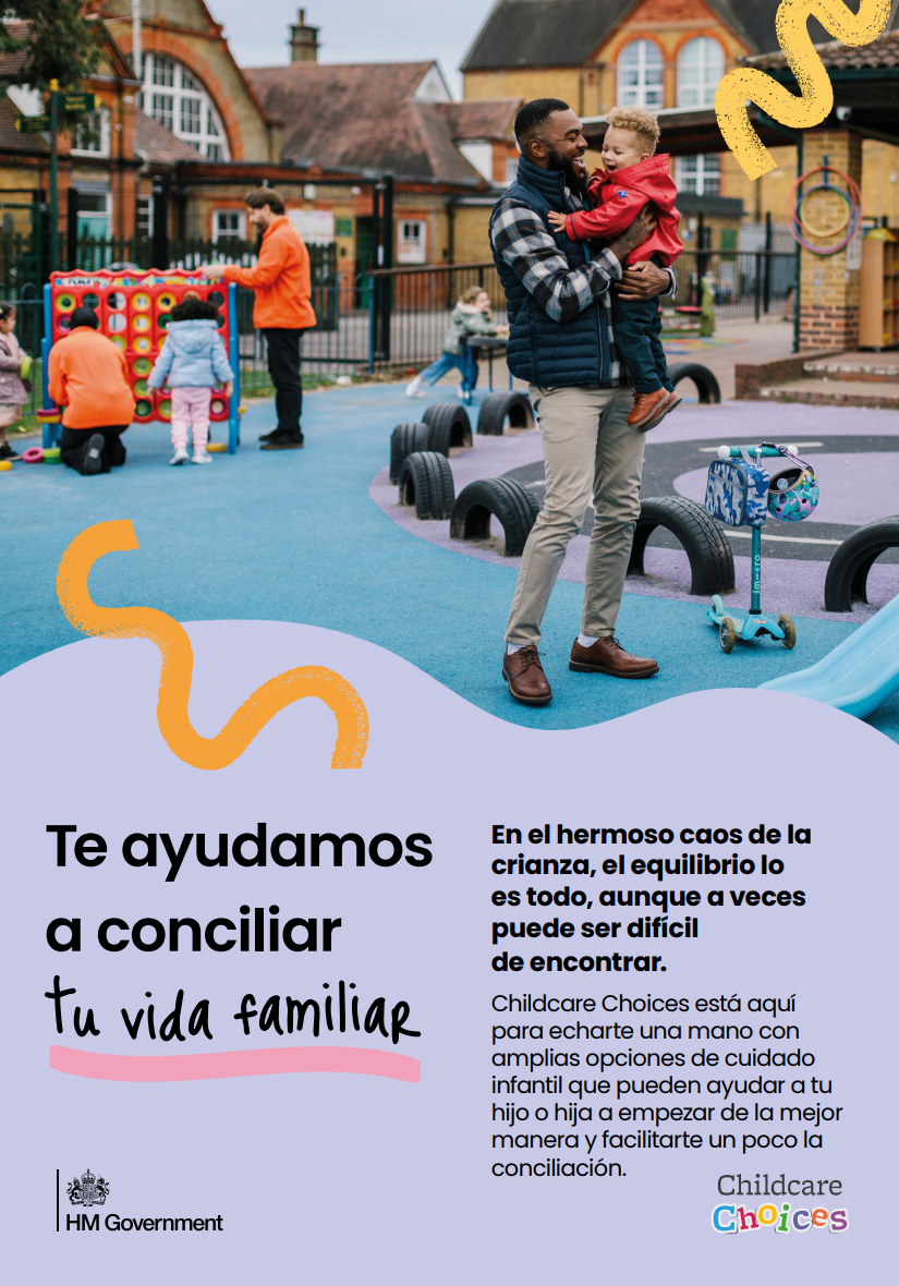 Childcare Choices digital leaflet in Spanish