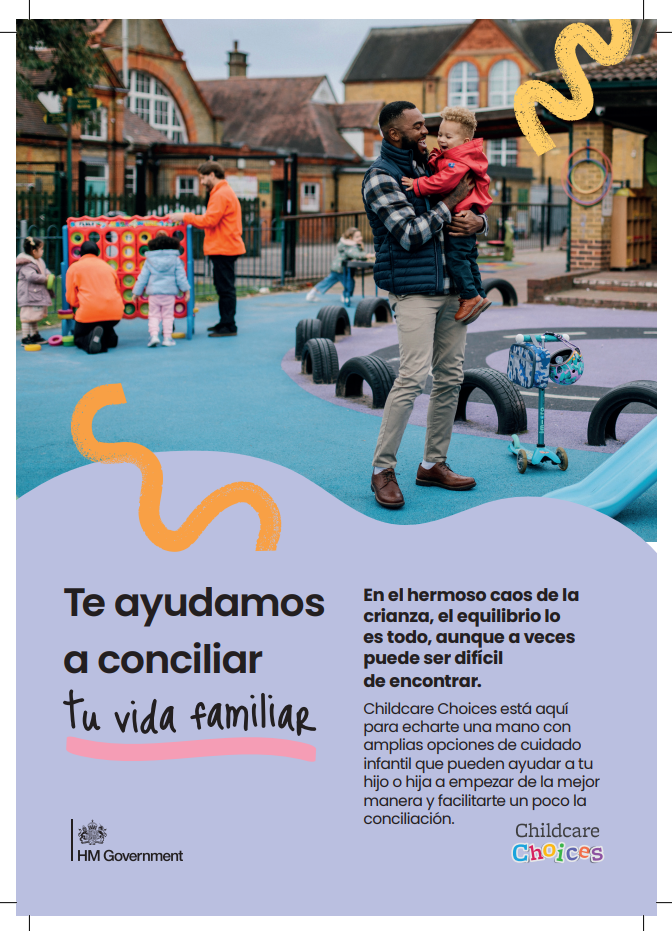 Spanish: Childcare Choices printable leaflet